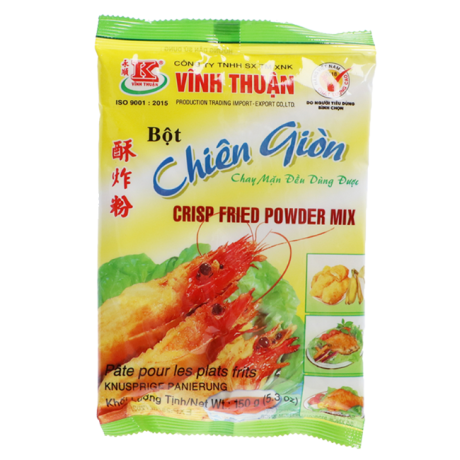 Farina per frittella croccante e tempura  - Crisp Fried Powder Mix - Bột chiên giòn 150 g.