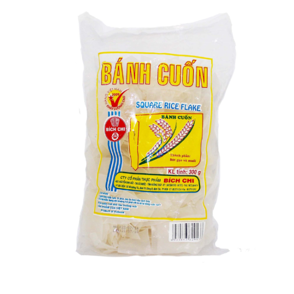 Fiocchi di riso quadrati - Square Rice Flake - Bánh cuốn khô 300 g.