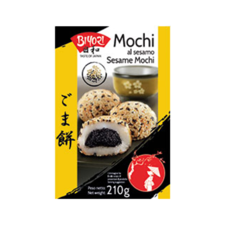 Biyori Mochi al Sesamo - Mochi Sesame Flavour - Mochi Hương Vị Mè 210 g.