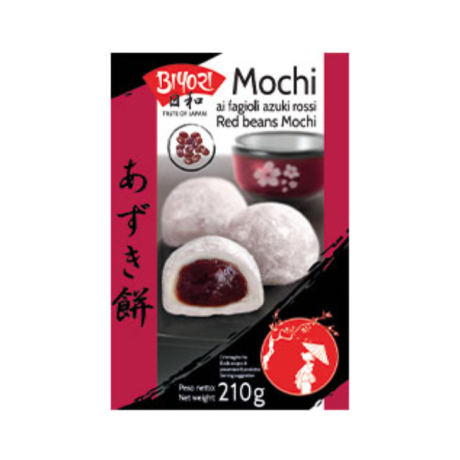 Biyori Mochi ai fagioli Azuki rossi - Mochi Azuki Red Flavour - Mochi đậu đỏ Azuki 210 g.