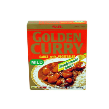 S&B Salsa al curry con verdure 230 g- Curry Sauce + Vegetables - Nước sốt cà-ri với rau củ 230g