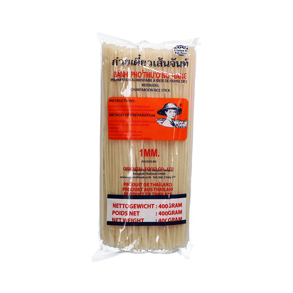 Tagliolini di riso per Phở o Pad Thai 1 mm - Bánh Phở 1mm 400 gr