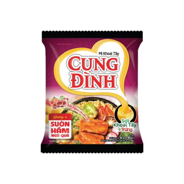 Noodles istantanei al gusto delle costine di suino - Mi ăn liền vị Sườn Hầm- 80g