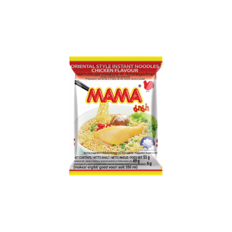 Mama - Noodles istantanei gusto di Pollo - Instant Noodles Chicken Flavour- Mì Ăn Liền Vị Gà 55 gr