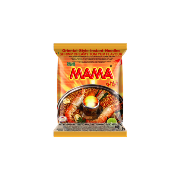 Mama - Noodles istantanei gusto Tom Yum cremoso - Instant Noodles Creamy Tom Yum Flavour- Mì Ăn Liền Vị Tom Yum dừa béo 55 gr