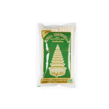 Royal Umbrella - Riso Glutinoso Thai Naturalmente Profumato 1 Kg - Thai Jasmine Glutinous Rice - Gạo nếp thơm Thái Lan 1 Kg