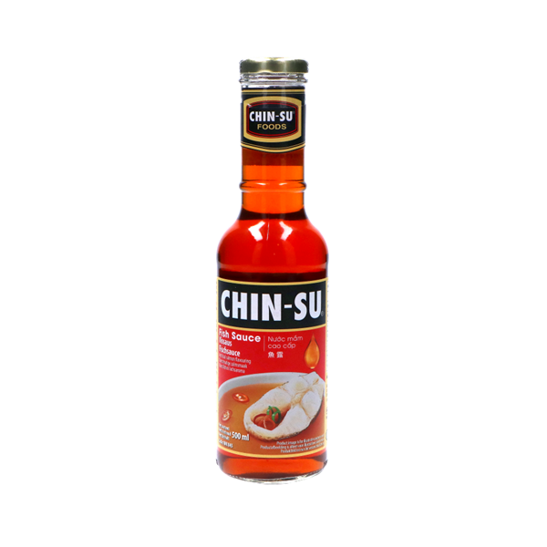 Salsa di pesce Chinsu - Fish Sauce Glass Bottle - Nước Mắm Chinsu -500ml