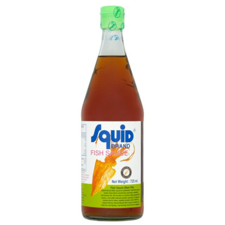 Salsa di pesce Squid brand - Fish Sauce Glass Bottle - Nước Mắm  -725 ml